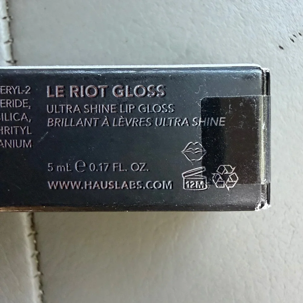 Haus Laboratories Le Riot Gloss Ultra Shine Lip Gloss Lux Life 5ml 0.17oz NIB